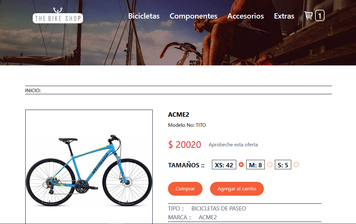 ecommerce screen